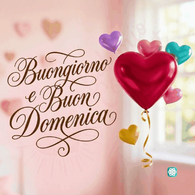 Buongiorno e Buona Domenica GIF Condividi un Sorriso e Tanto Amore