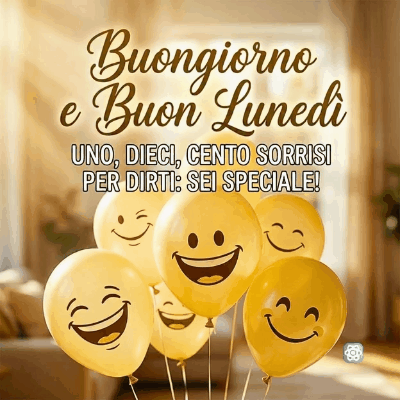 GIF Buongiorno e Buon Lunedì Un Sorriso Speciale per Iniziare la Settimana