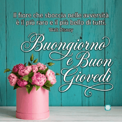 Bellissima GIF di Buongiorno e Buon Giovedì per Iniziare con Positività