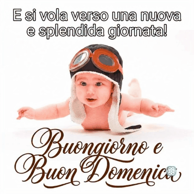 Buongiorno e Buona Domenica Gif Pronti a Volare Verso il Relax!