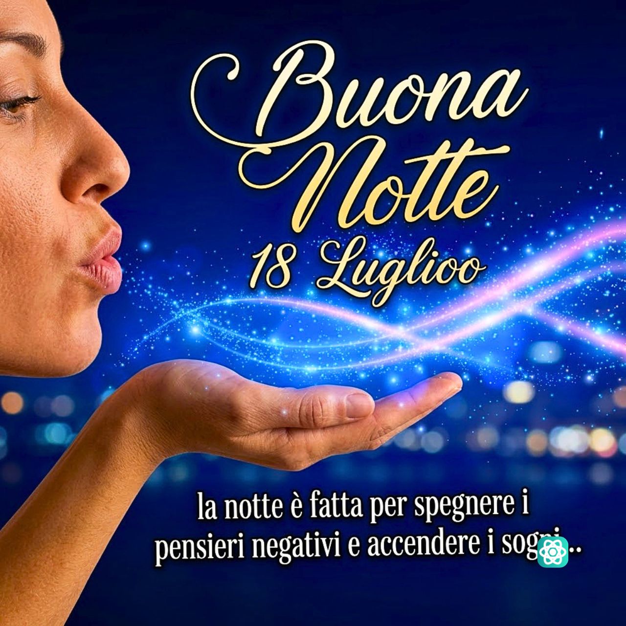 Buona Notte 18 Luglio Immagine e Frase per un Dolce Riposo