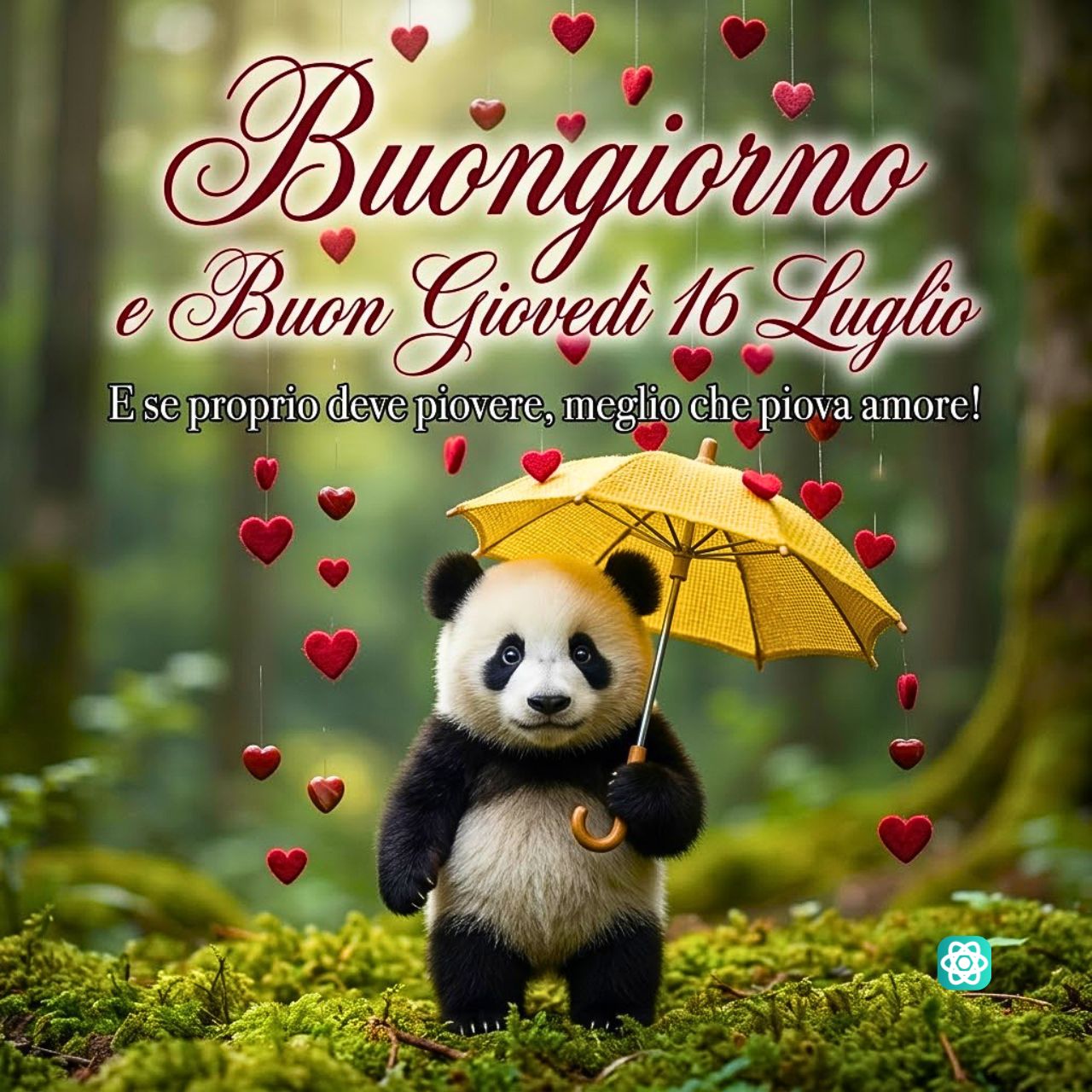 Buongiorno e Buon Giovedì Un Abbraccio dal Panda del Cuore!