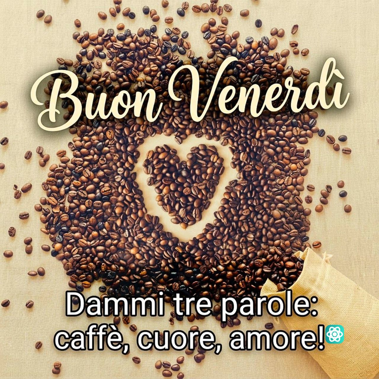Immagini Buon Venerdì Inizia la Giornata con Caffè, Cuore e Amore!