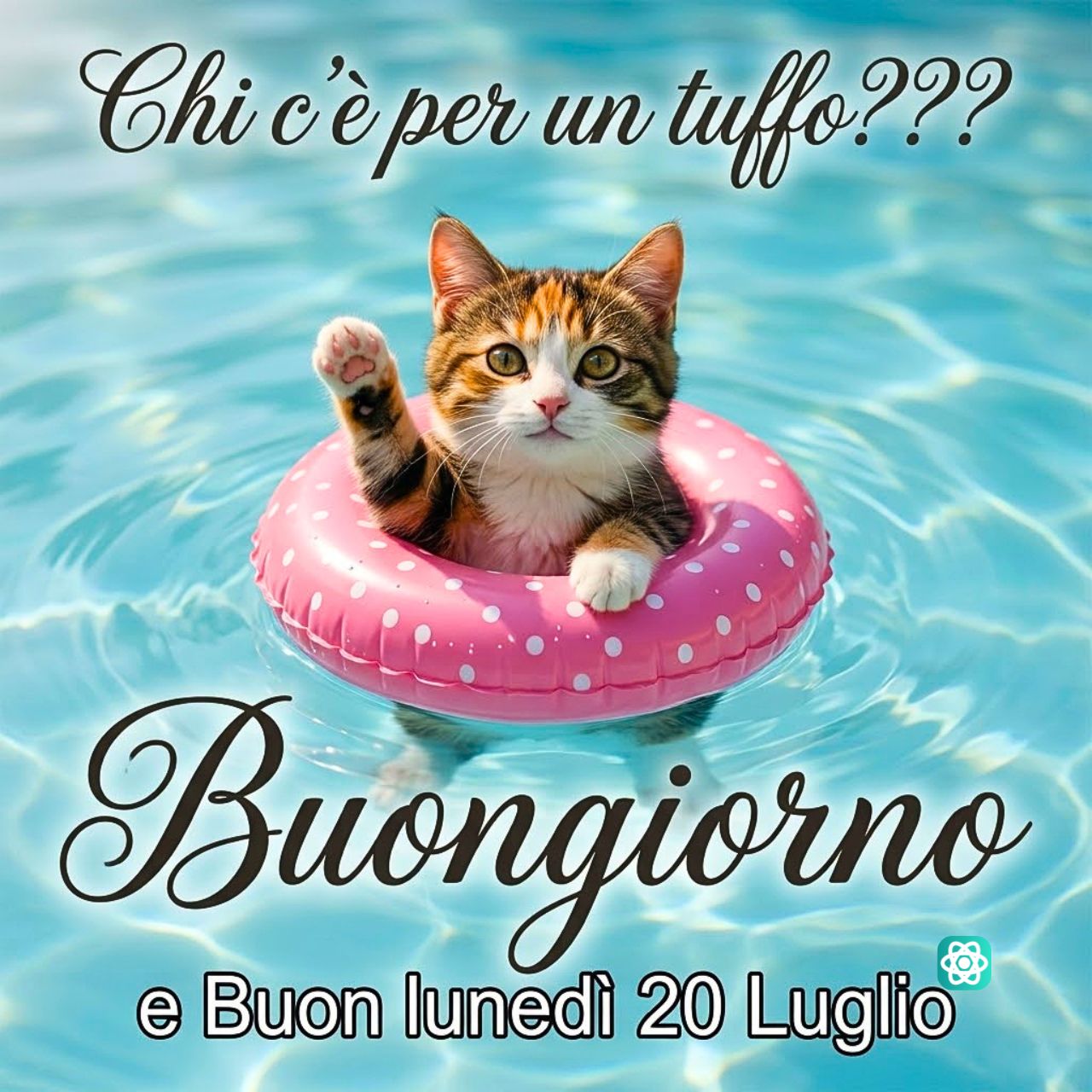 Buongiorno e Buon Lunedì Chi è Pronto per un Tuffo 🐾💦