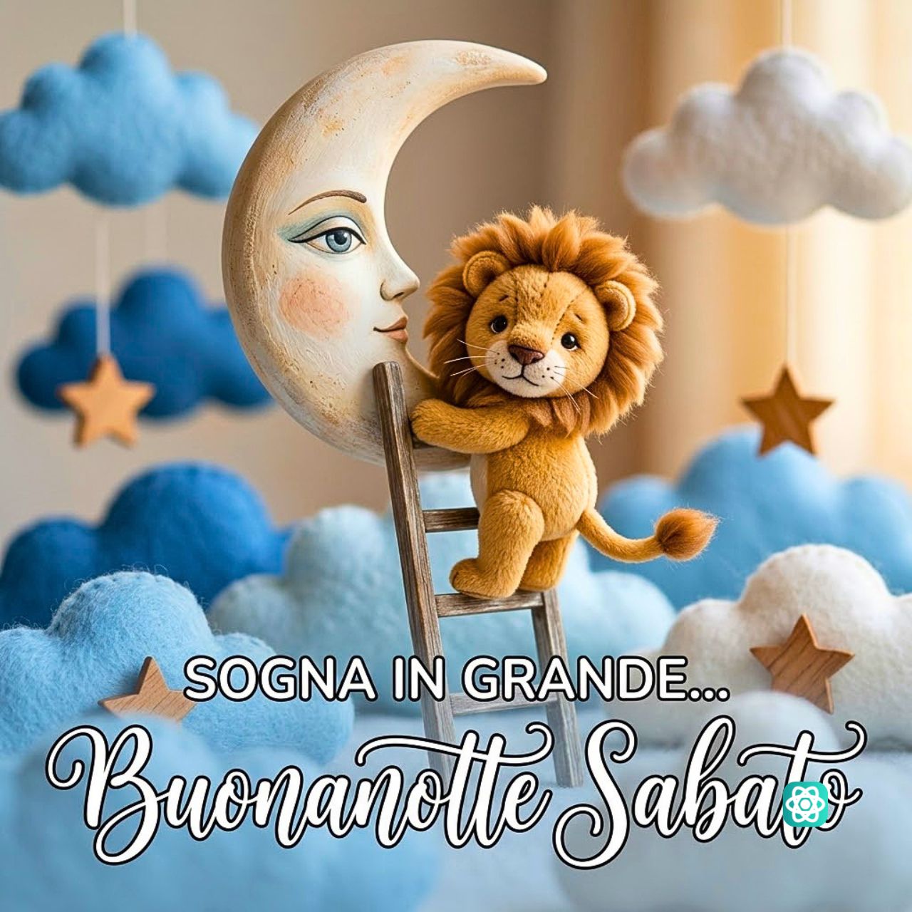 Sogna in Grande... Buonanotte Sabato! 🦁 Il Post Dolce per un Weekend Rilassante