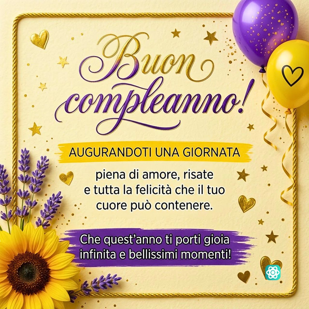 Auguri di Buon Compleanno Un Messaggio Speciale Pieno d'Amore e Gioia