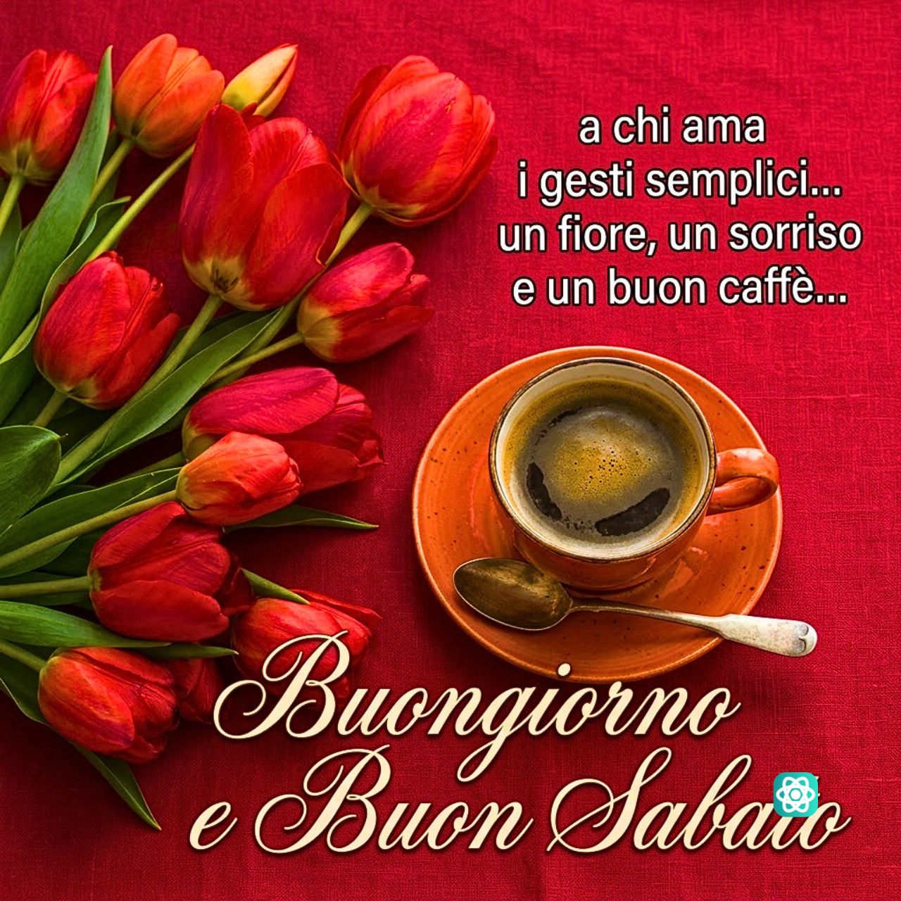 Buongiorno e Buon Sabato la dolcezza dei gesti semplici (Immagine e Caffè)