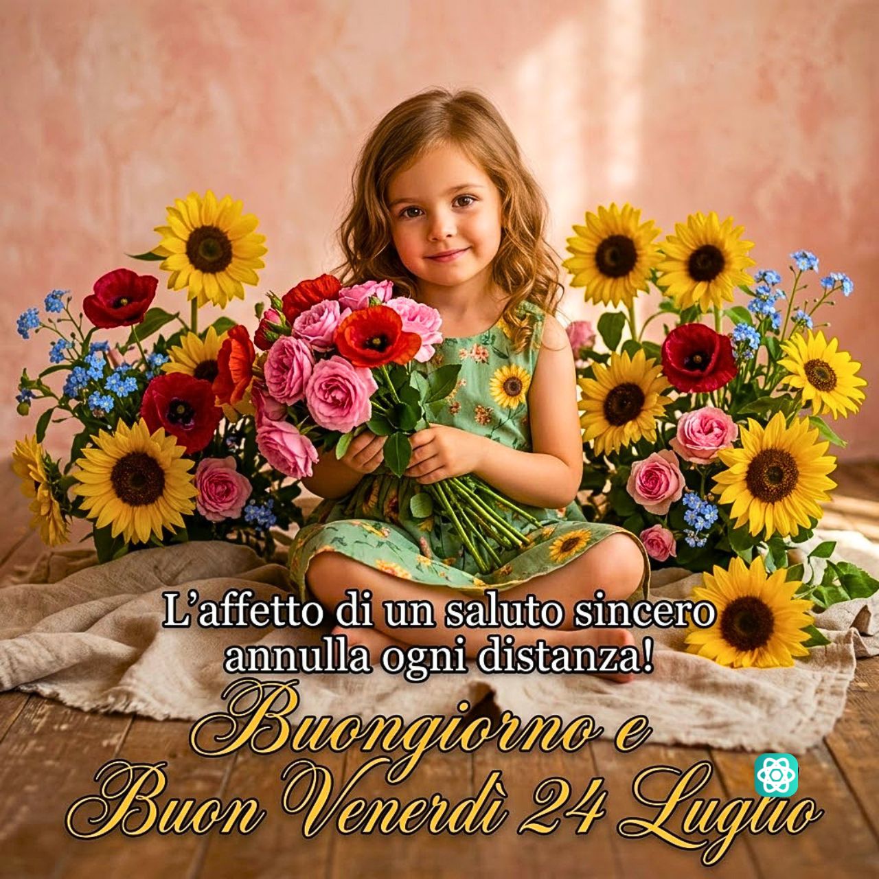 Buongiorno e Buon Venerdì 24 Luglio Un Saluto Affettuoso e Fiori per Te