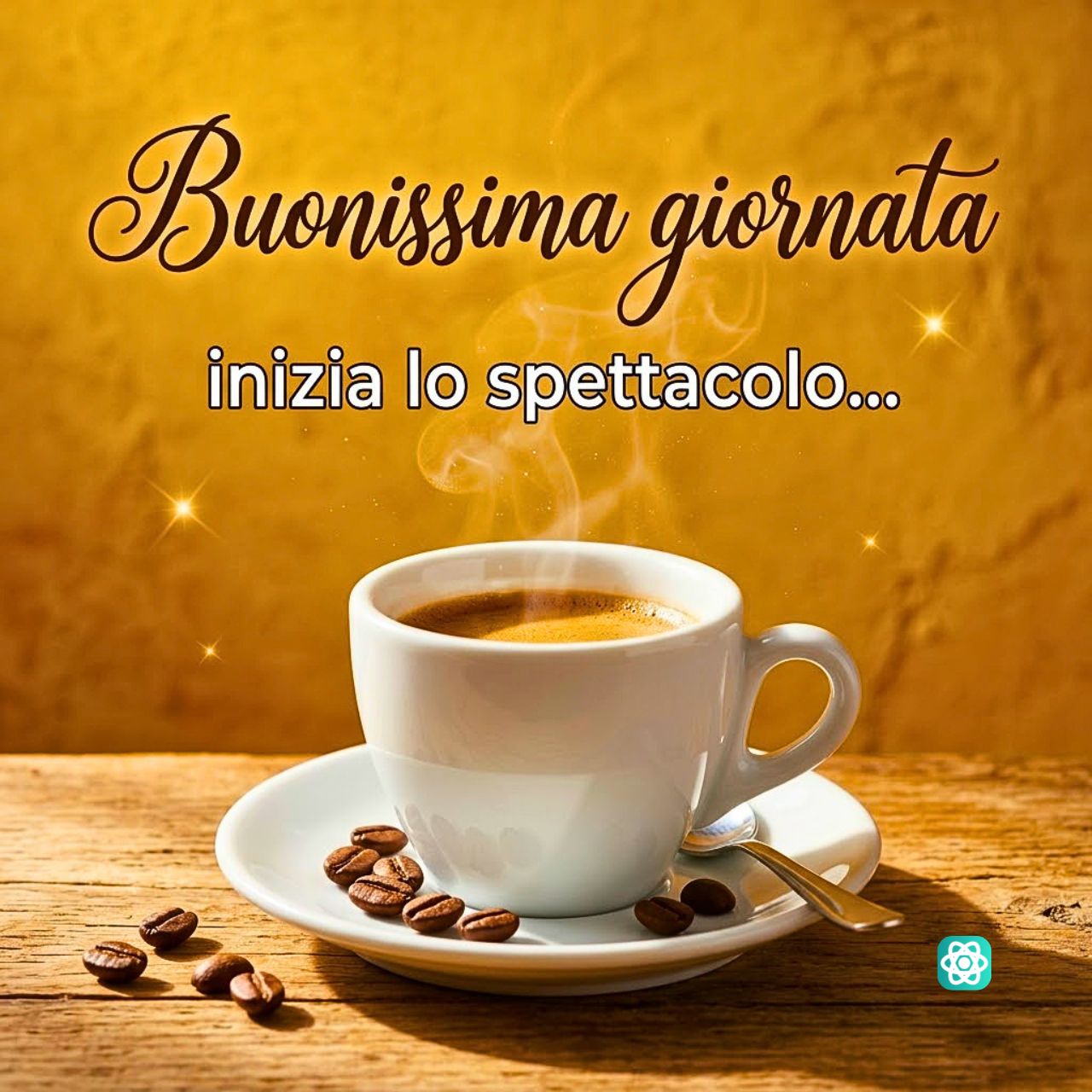 Buonissima Giornata Inizia Lo Spettacolo Il Meme del Caffè per Partire a Mille
