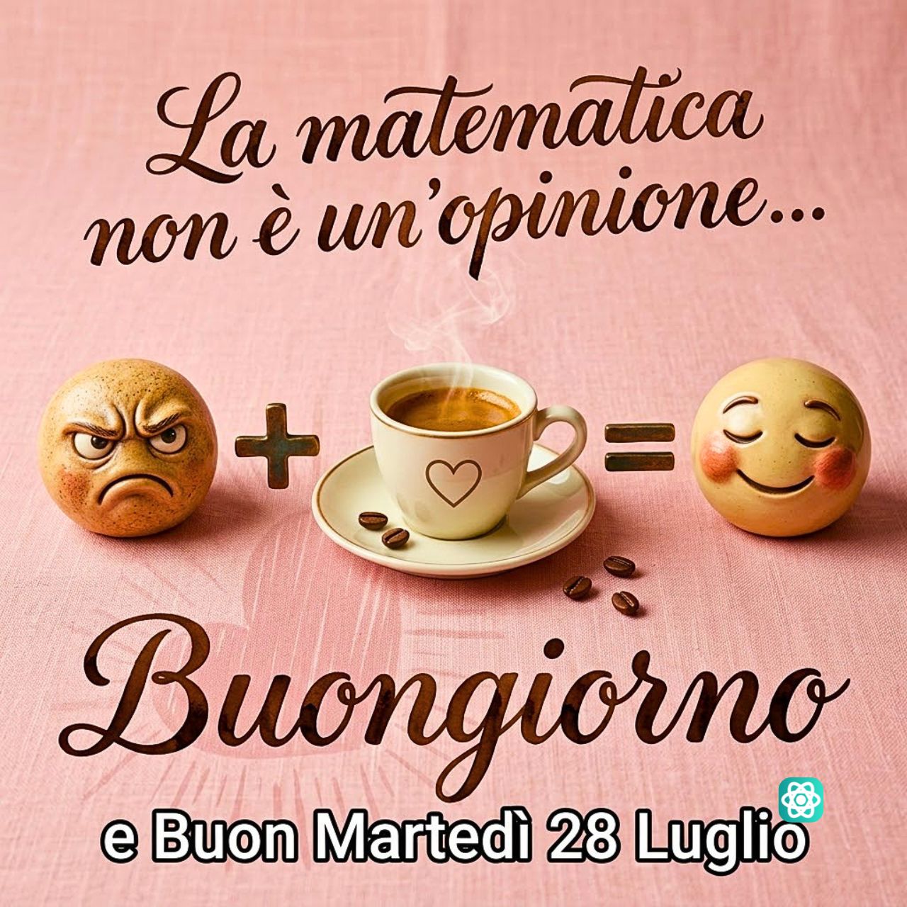 Buongiorno e Buon Martedì L’Equazione Perfetta tra Caffè e Felicità