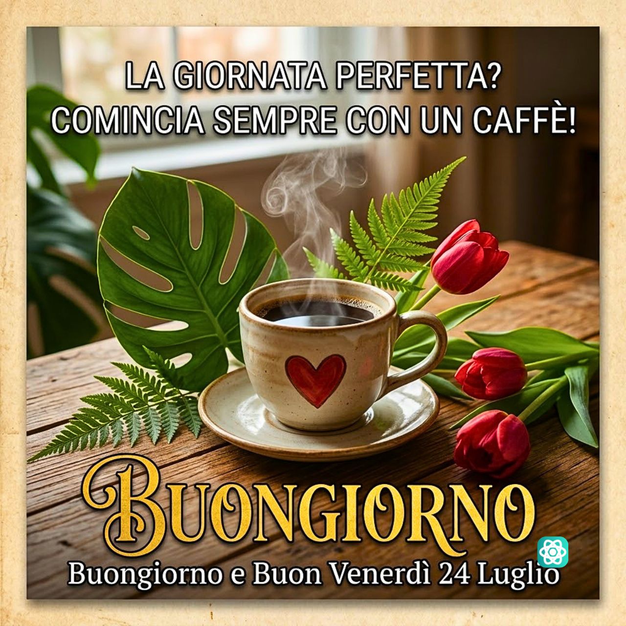 Buongiorno e Buon Venerdì La Giornata Perfetta Inizia con un Caffè!