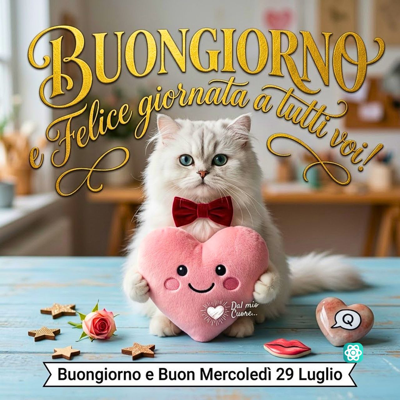 Buongiorno e Buon Mercoledì! Inizia la Giornata con un Sorriso e un Cuore ❤️