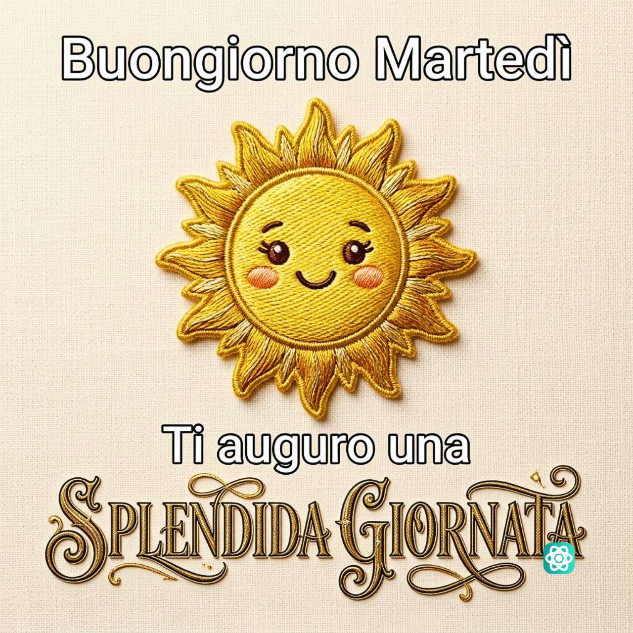 Splendida Giornata di Martedì Un Dolce Risveglio Ricamato