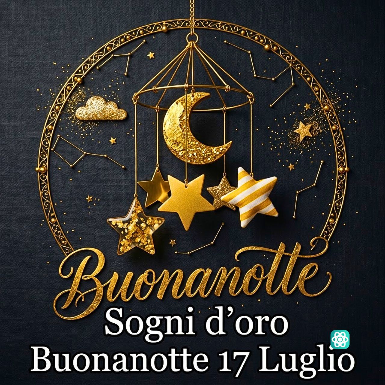 Buonanotte 17 Luglio Augura Sogni d'Oro con Questa Immagine Magica