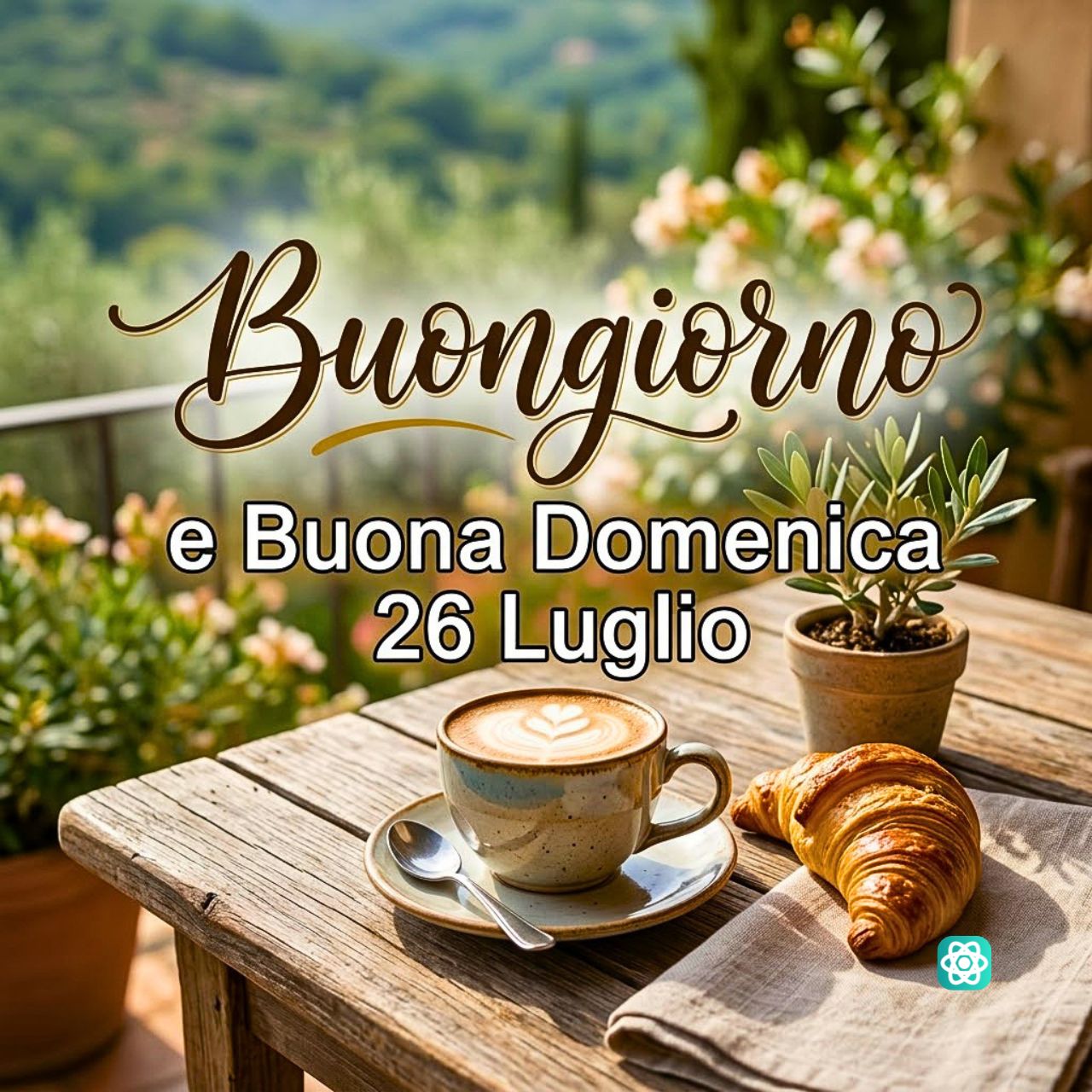 Un Dolce Risveglio Buongiorno e Buona Domenica 26 Luglio ☕🥐